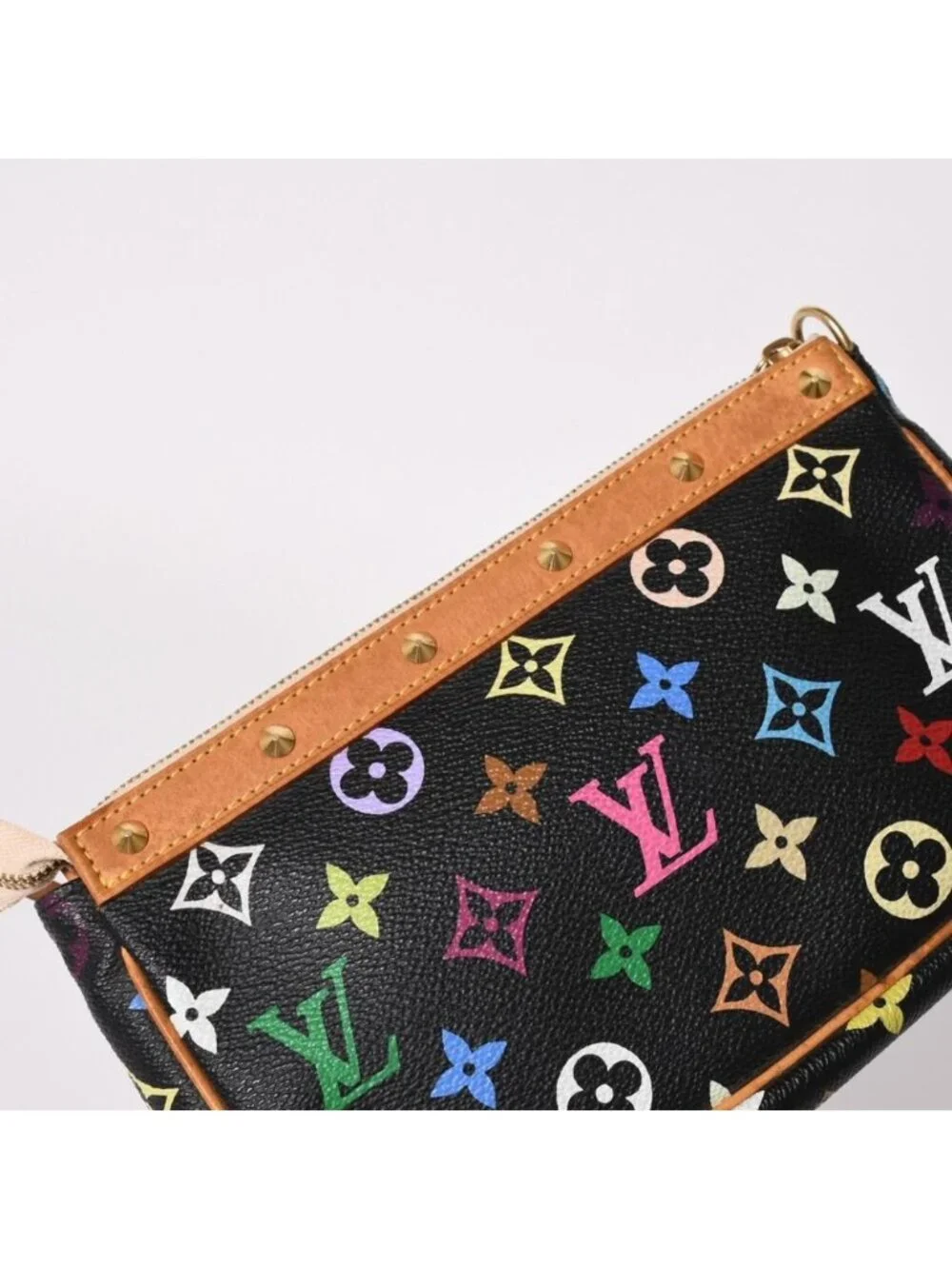 Louis Vuitton Pochette Accessoires Pouch Monogram Multicolor Black